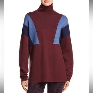 LNDR Supernatural Merino Wool Turtleneck Sweater XS/S Colorblock
